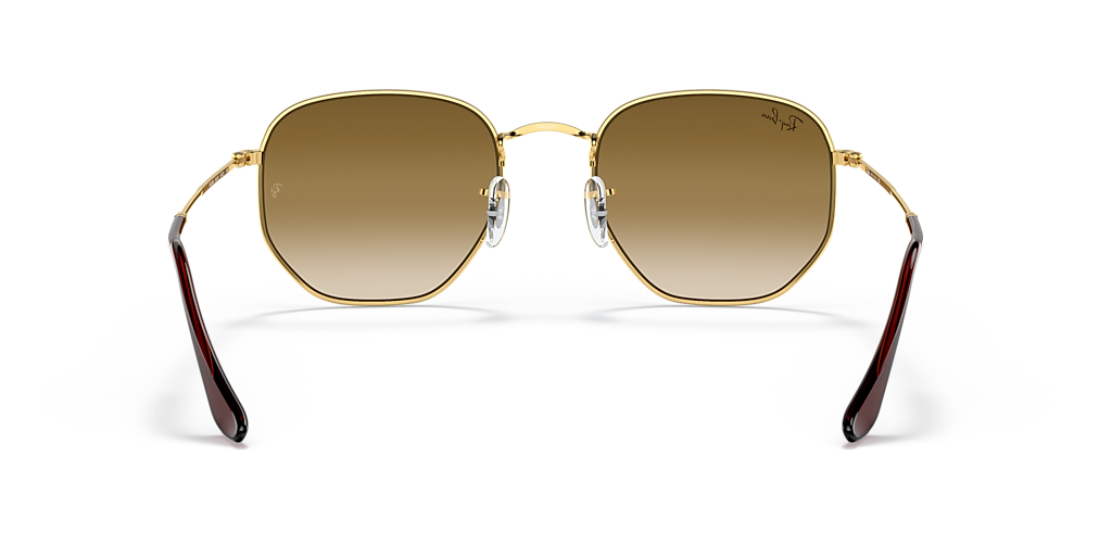 RB3548 Hexagonal Ray-Ban Gold/Brown M