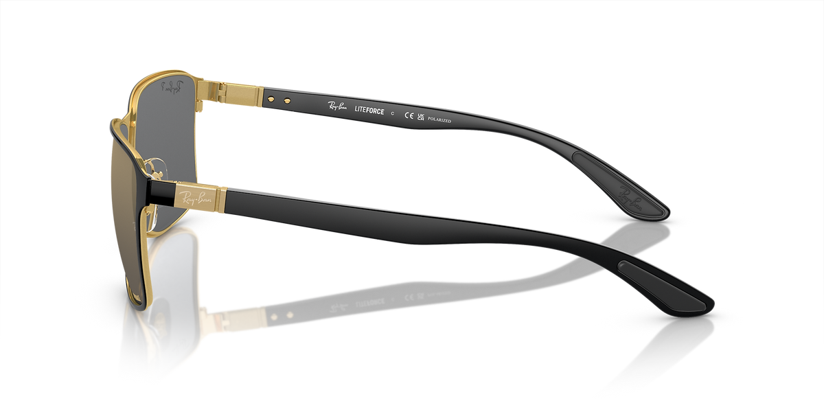 RB3721CH Ray-Ban Black on Gold/Blue/Gold XXL