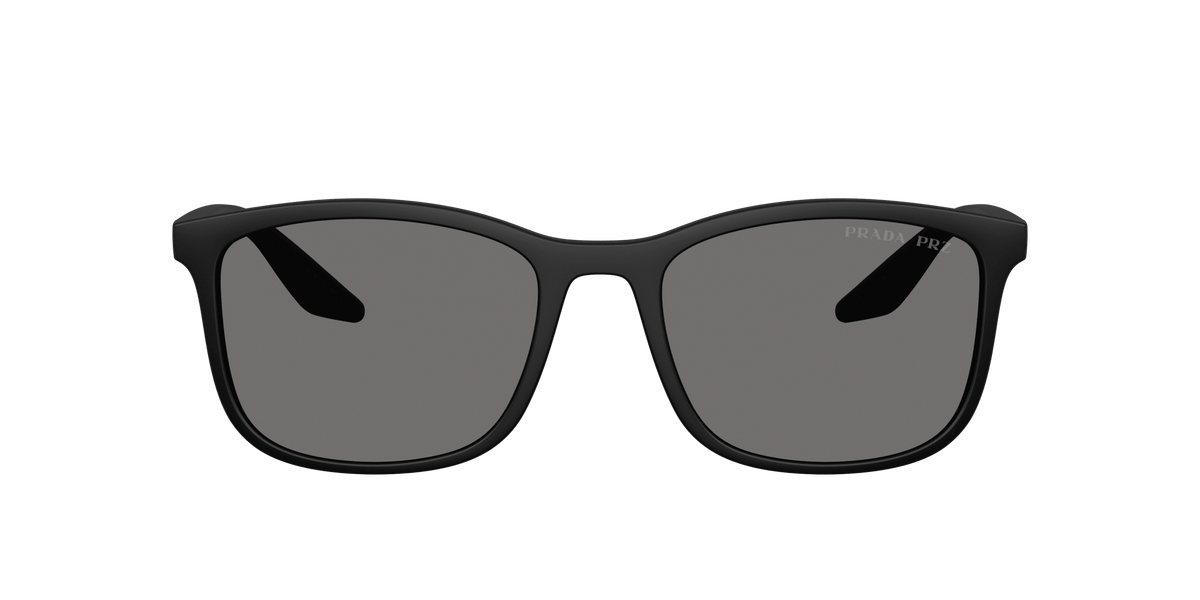 PS A08S PRADA LINEA ROSSA Rubbered Black/Dark Grey Polarized XL