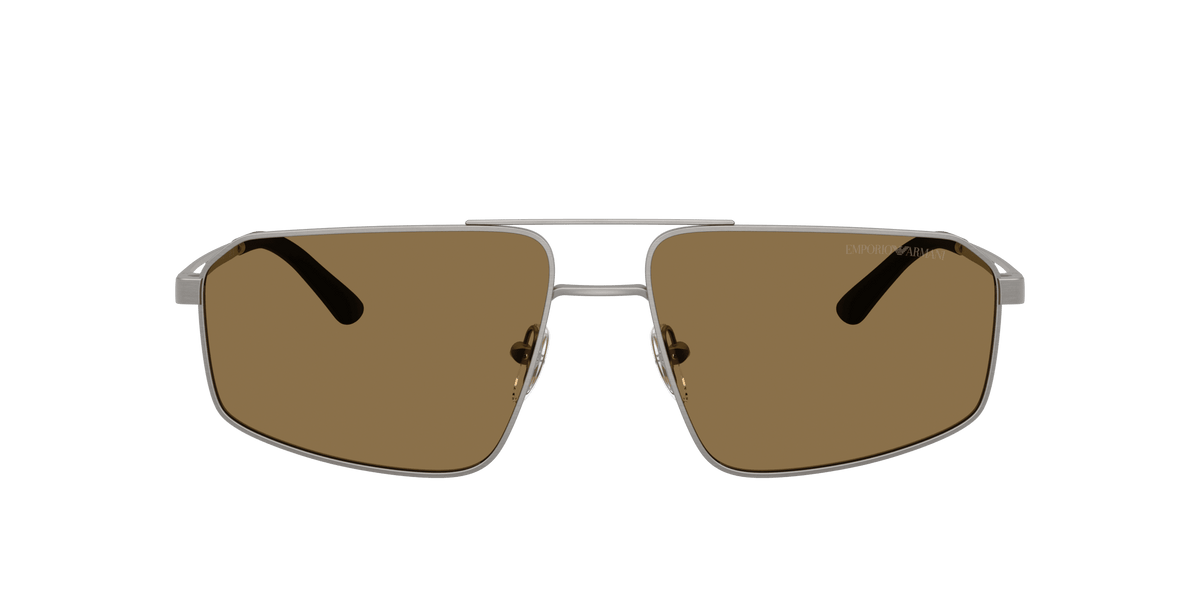 EA2173 Emporio Armani Brushed Matte Gunmetal/Dark Brown XL
