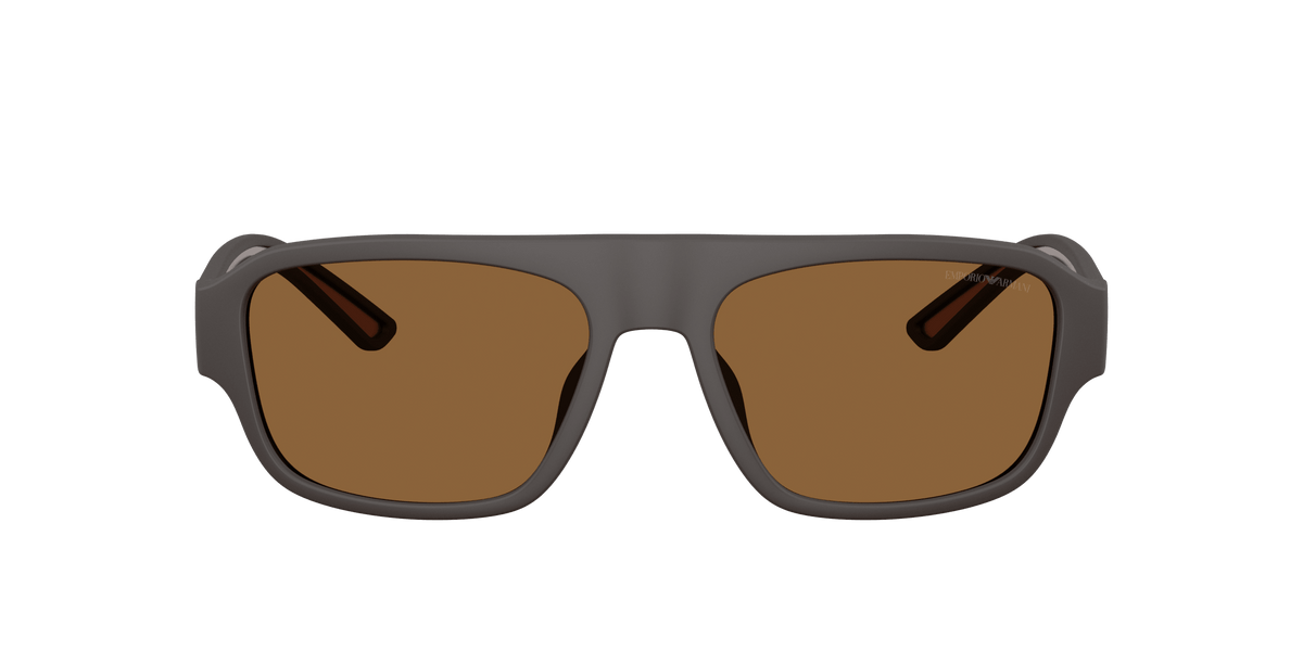 EA4266U Emporio Armani Rubberised Matt Brown|Rubberized Matte Brown/Brown L
