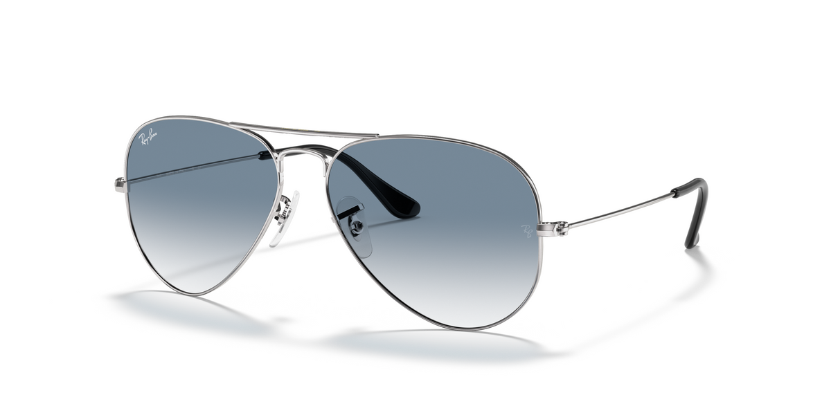 RB3025 Silver/Light Blue Gradient STD