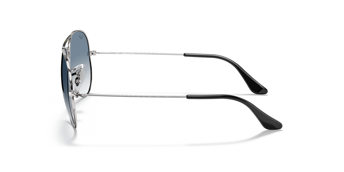 RB3025 Silver/Blue L