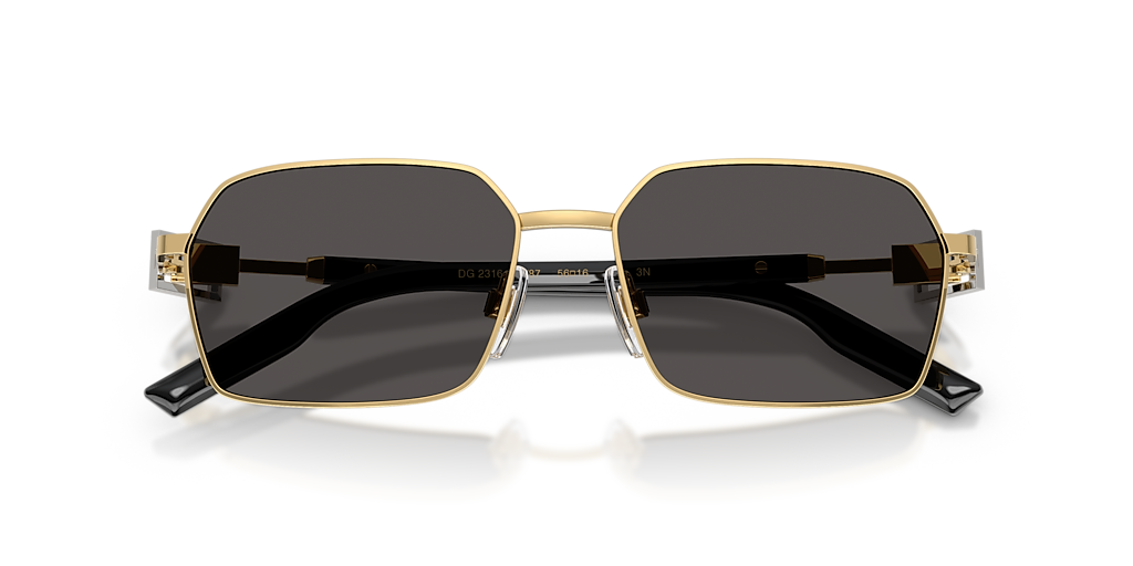 DG2316 دولتشي آند غابانا ذهبي/رمادي مقاس كبير