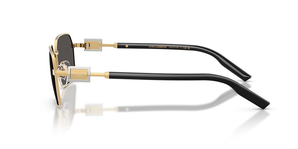 DG2316 دولتشي آند غابانا ذهبي/رمادي مقاس كبير