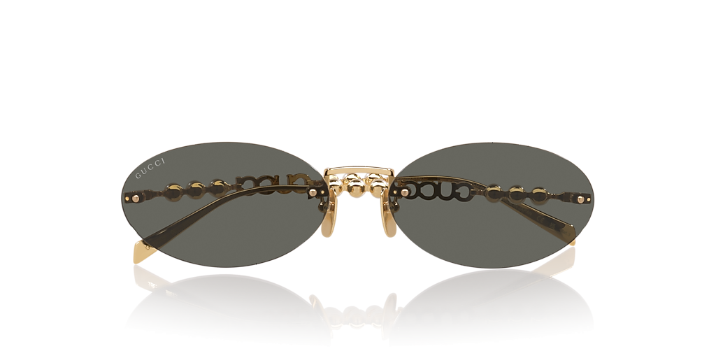 GG1922S غوتشي ذهبى/رمادي XXL