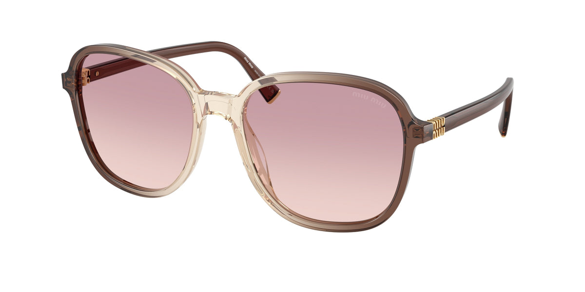 MU B01S Miu Miu Brown Gradient/Brown Gradient Pruple 58