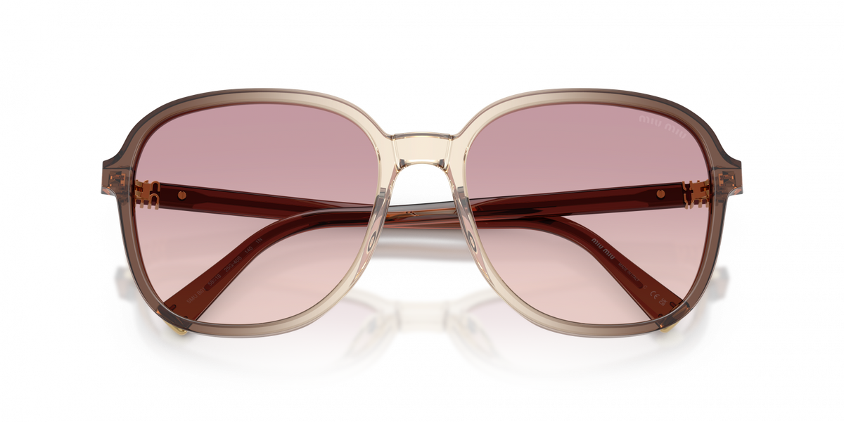 MU B01S Miu Miu Brown Gradient/Brown Gradient Pruple 58