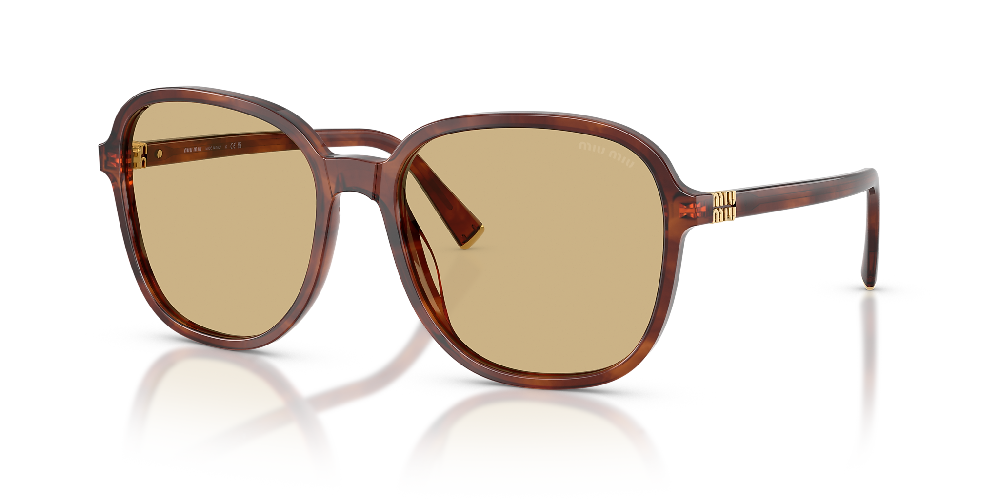 MU B01S Miu Miu Brown/Yellow L