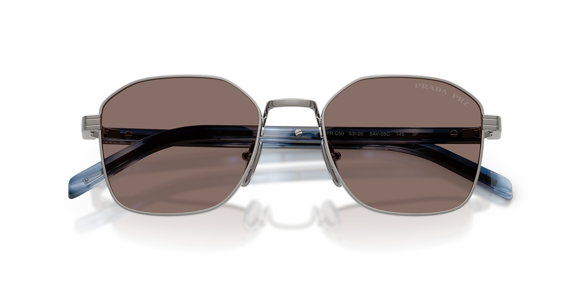 PR C50S Prada Gunmetal/Polar Light Brown S