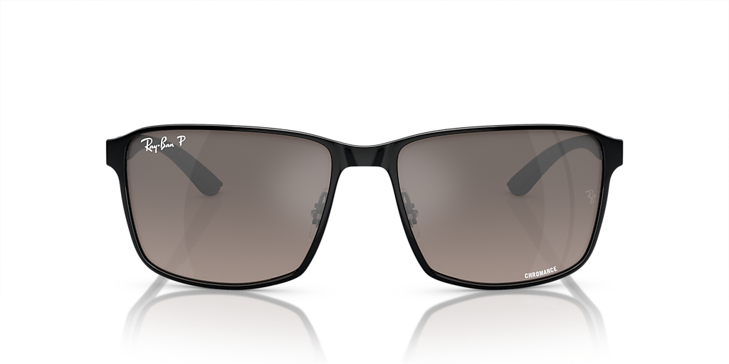 نظارة راي بان RB3721CH Chromance سوداء/رمادية مقاس XXL
