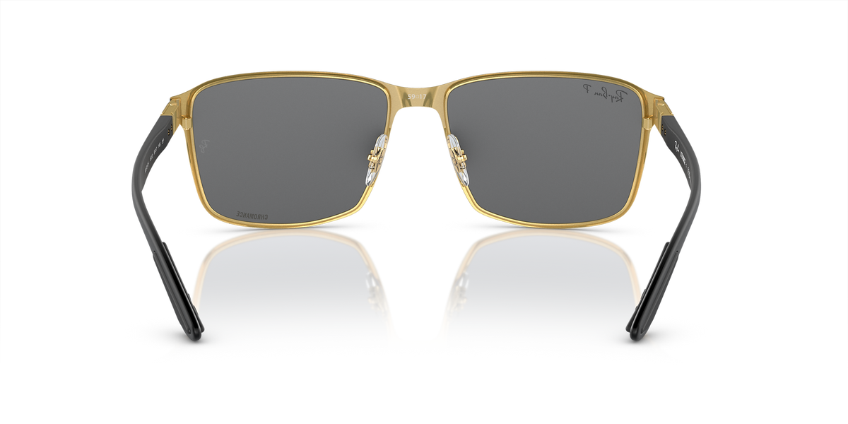RB3721CH Ray-Ban Black on Gold/Blue/Gold XXL