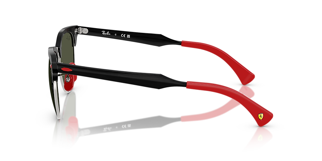 نظارة راي بان RB3807M من مجموعة سكوديريا فيراري، فضية/خضراء، مقاس كبير