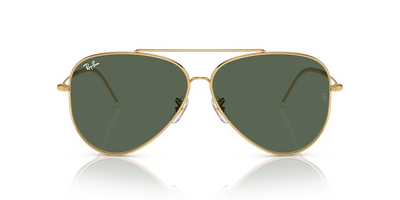 RBR0101S Aviator Reverse Ray-Ban Gold/Green XXL