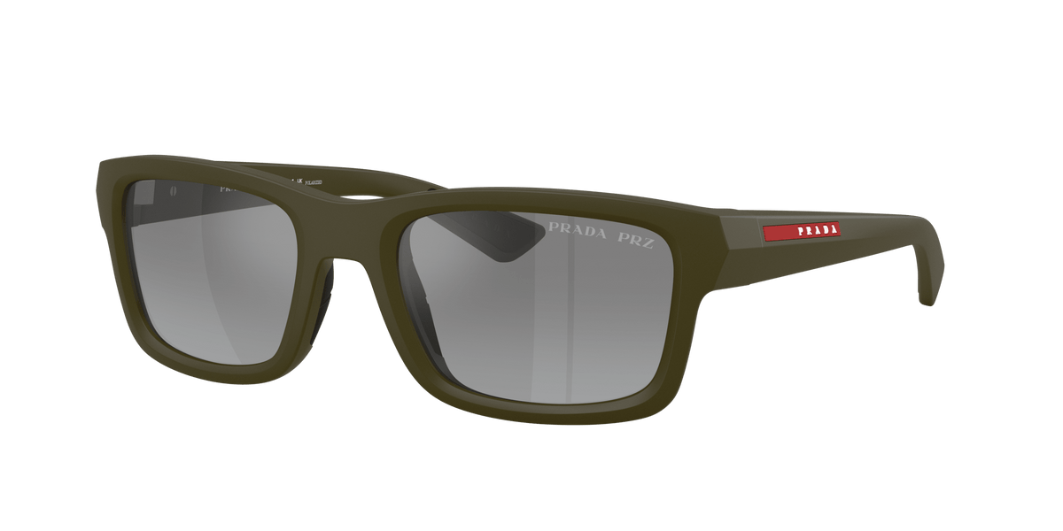 PS B10S PRADA LINEA ROSSA Matte Green/Grey Gradient Mirror XL