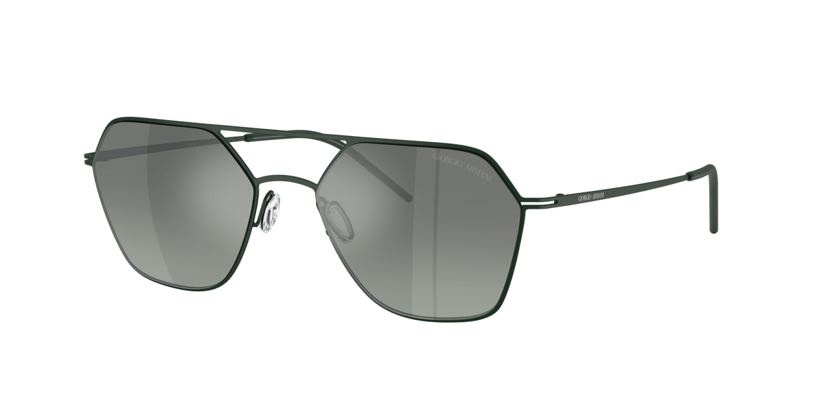AR6185 Giorgio Armani Matte Green/Green Mirror Silver L