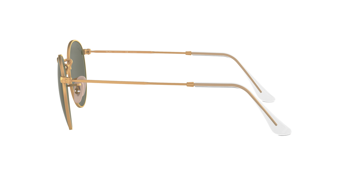 RB3447 Ray-Ban ROUND METAL Gold/Green S