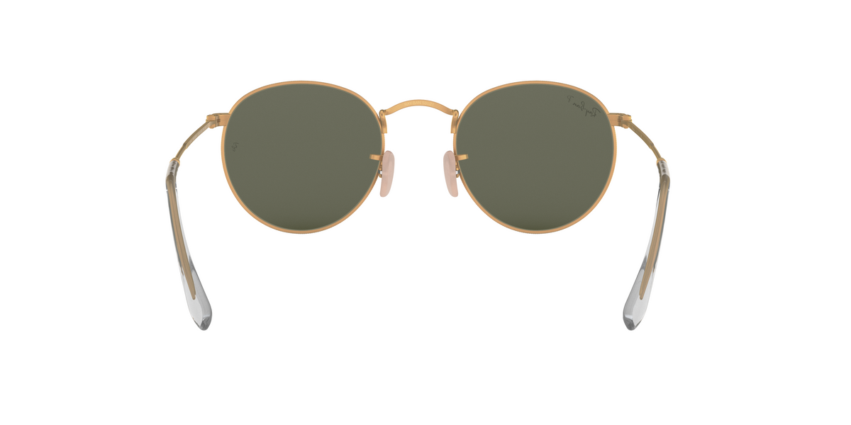 RB3447 Ray-Ban ROUND METAL Gold/Green S