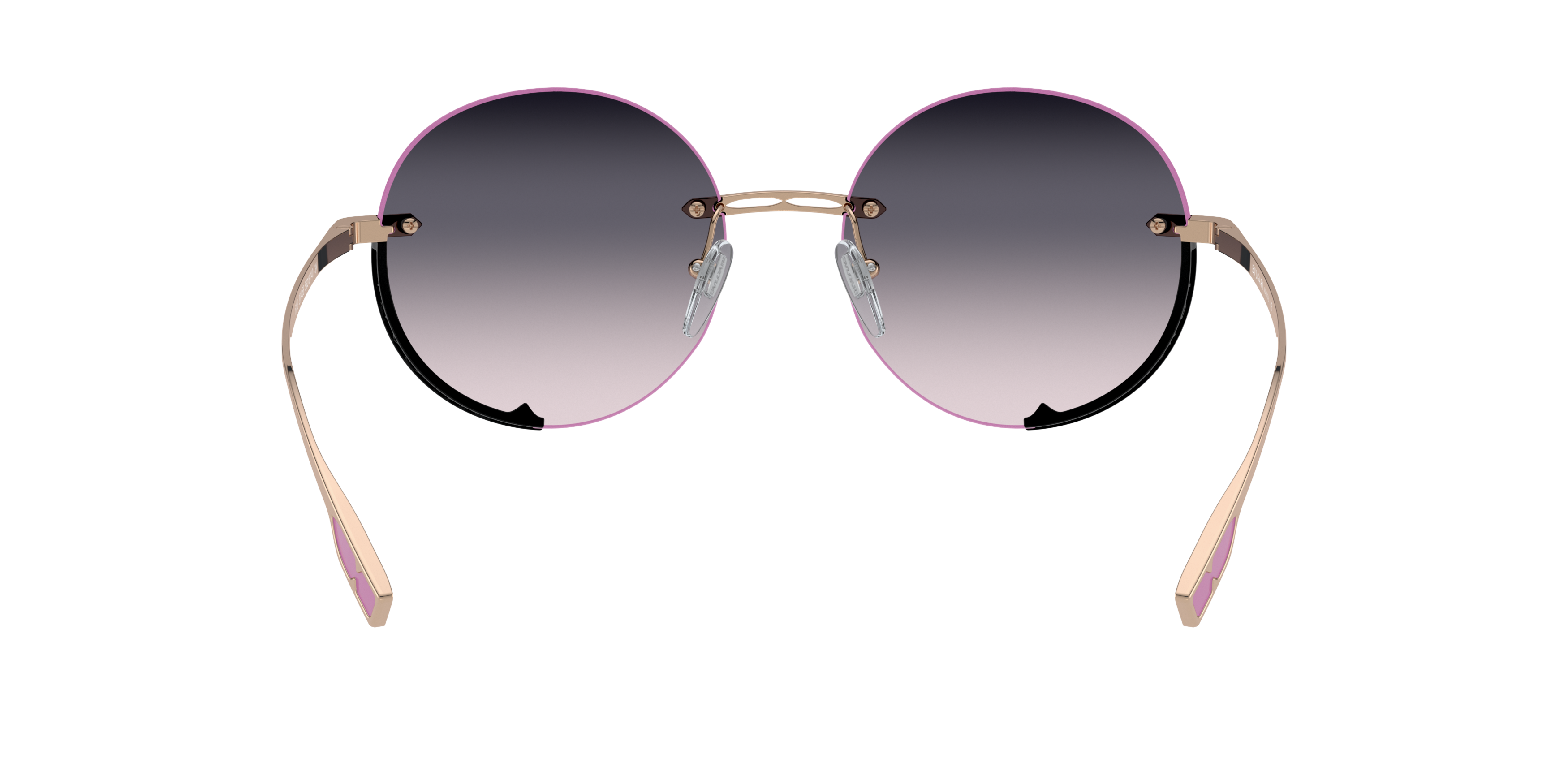 BV6153 /وردى على فضة مرآة بنفسجية