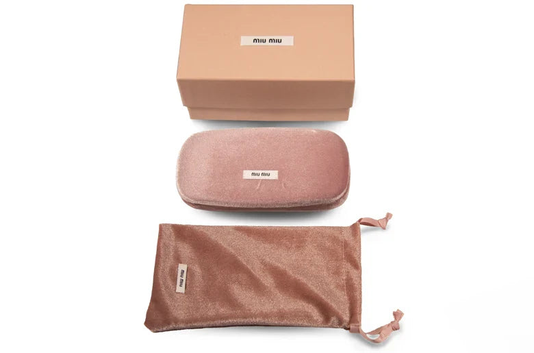 MU A56S Miu Miu ذهبي شاحب/رمادي داكن